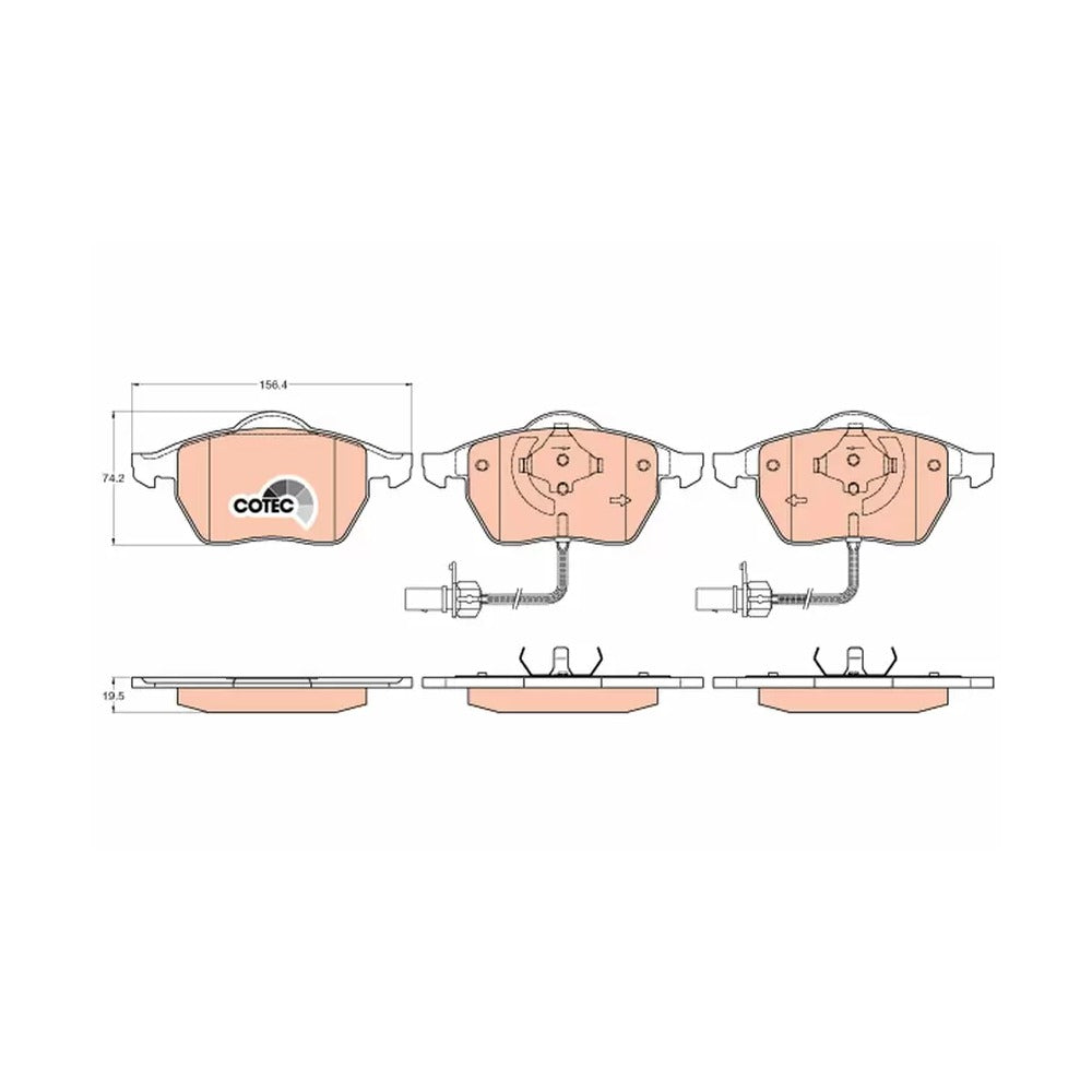 Trw VW Passat B5 2.8 V6 4motion Ön Fren Balata Takımı 1999-2000