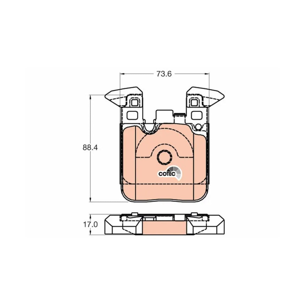 Trw Bmw 3 Serisi Gran Turismo F34 330i Arka Fren Balata Takımı 2016-