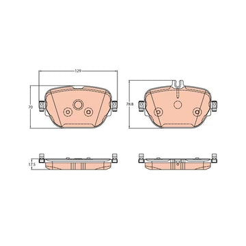 Trw GDB2191 Rear Brake Pad Set