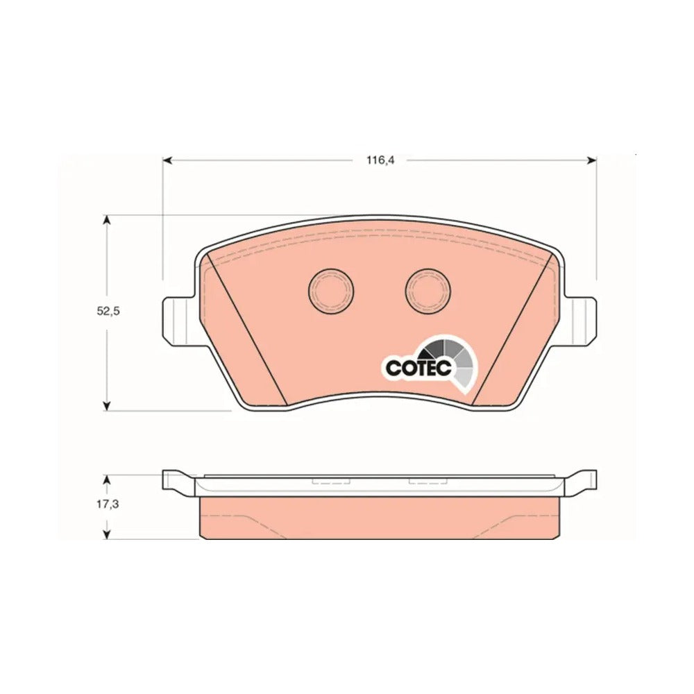 Trw Dacia Logan Express 1.5 Ön Fren Balata Takımı 2009-